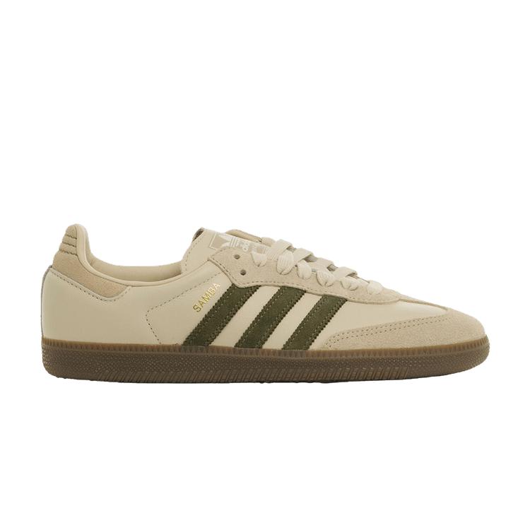 adidas Samba OG Aluminum Gum Men Sneakers Grey Medium-Raw-Khaki JR0893 41⅓