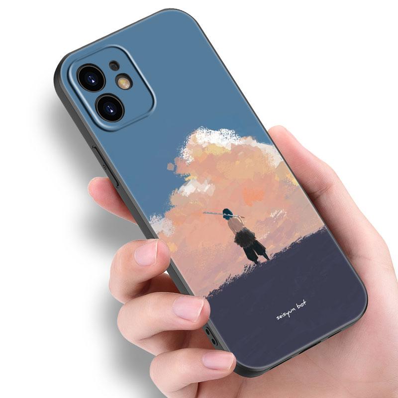 Anime Demon Slayer Inosuke Phone Case For Apple iPhone 14 13 12 Mini 11 Pro Max 7 8 XR X XS 7 8 Plus SE 2020 2022 Cover