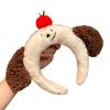 Cartoon Puppy Ears Plush Headband for Women - Autumn/Winter Daily Wear & Face Washing.