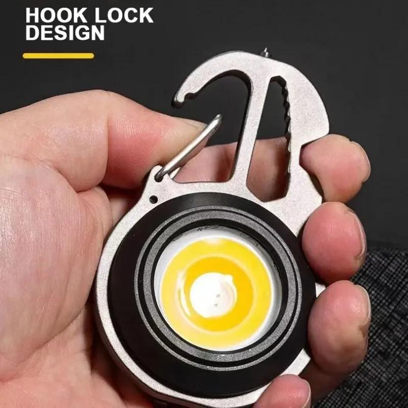 Mini lanternă multifuncțională cu LED-uri Lanternă portabilă mică, lantern, inspecție COB, lanternă magnetică puternică, lumină de exterior