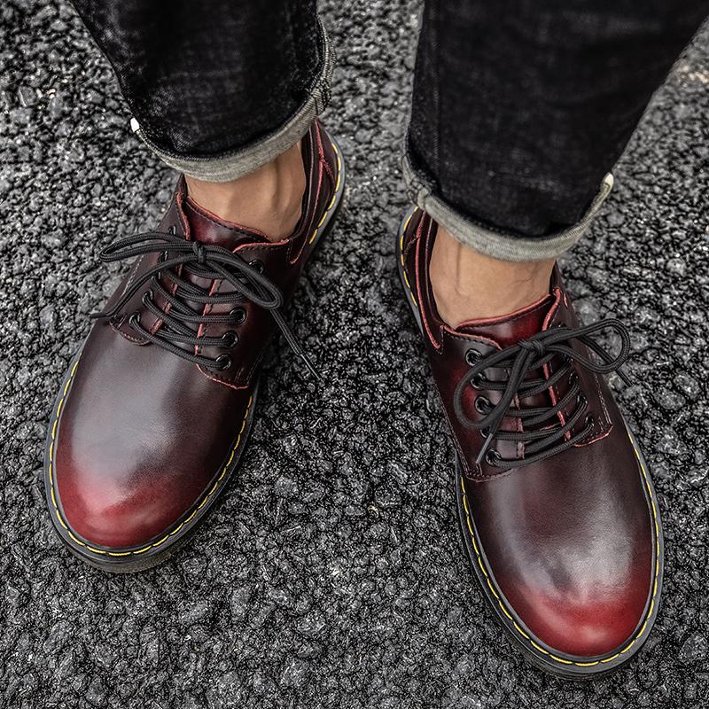 38-48Ανδρικά Παπούτσια από Γνήσιο Δέρμα Μεγάλο Μέγεθος Αδιάβροχα Υπαίθρια Παπούτσια Oxford Παπούτσια Derby Ανδρικά Μπρογκς Δερμάτινα Παπούτσια