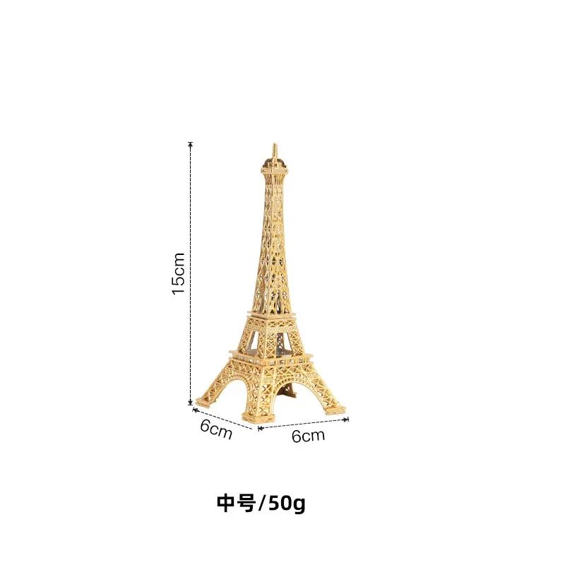 Paris Eiffel Tower Metal Crafts Home Decoration Accessories Figurine Statue Model Souvenir Home Interior Design Ornaments