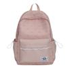 Schoolbag new student schoolbag simple and cute solid color backpack ins gentle wind backpack high value lightweight leisure bag
