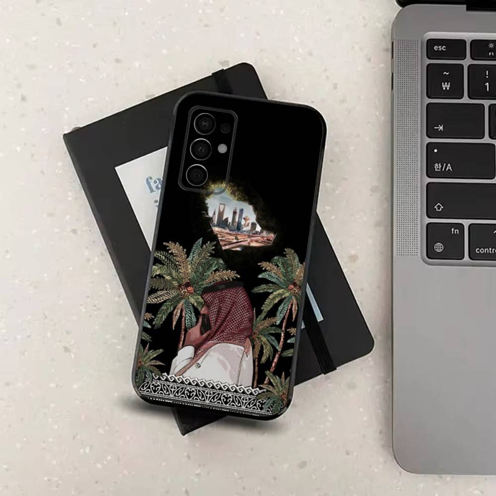 

Arabia Kingdom OF Saudi Phone Case For Samsung Galaxy A73,31,8,9,53,32,72,41,J7,52,71,22,Note Soft Black Silicone Cover SamsungA32 4G