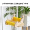 Natural Wooden Small Pet Swing Hammock Chew Proof Hanging Bed Toy For Chinchilla Cage Exercise Entertainment Activity