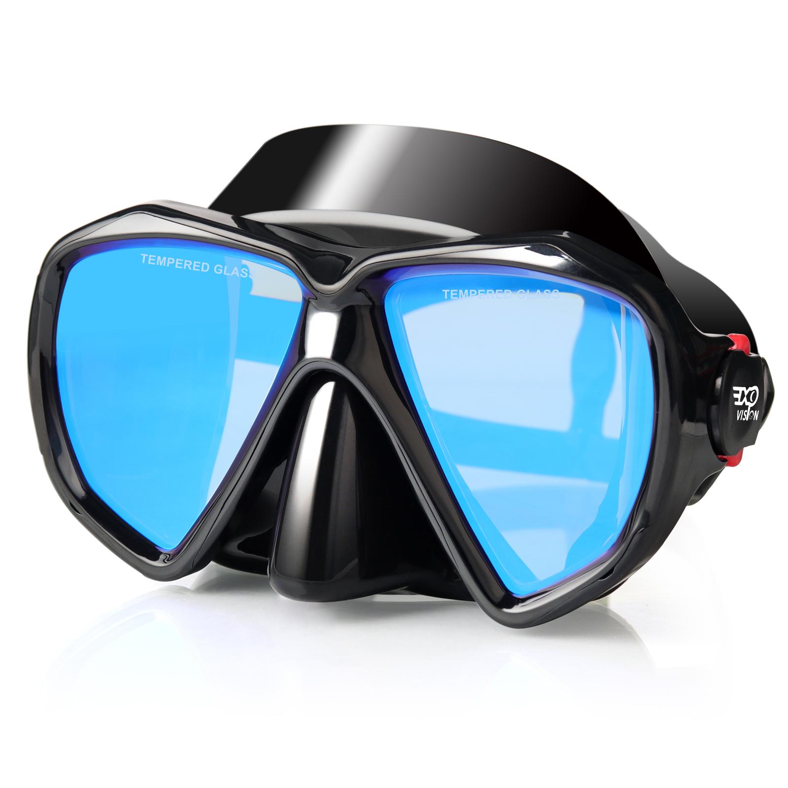 

Маска для дайвинга EXP VISION Professional, маска для сноркелинга и подводного плавания с аквалангом, маска для сноркелинга для взрослых с закаленными стеклами синий