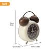 Twin Bell Alarm Clock Metal Office Replacement Spare Parts Vintage With Night Light 4 Colors Accessories Brand New