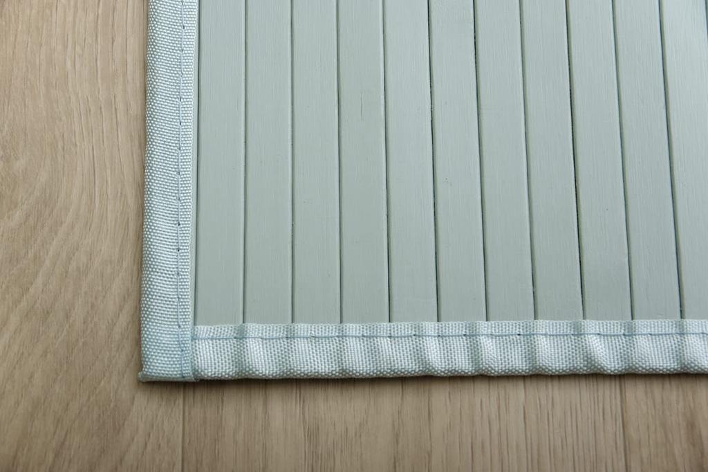 IKEHIKO Bamboo Rug, Shabby, Simple, Durable, Dining Room Rug, Green, Approx. 85 x 130cm #9625489