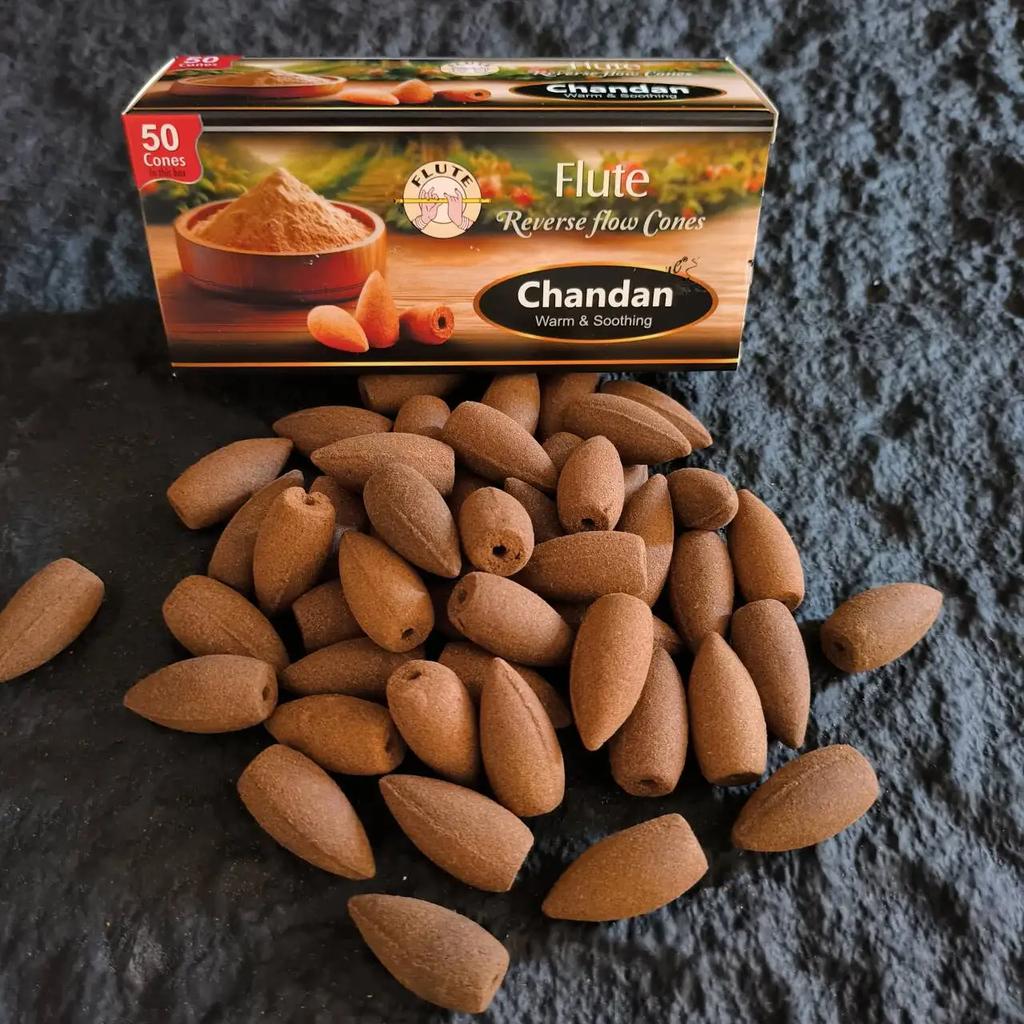 Natural 50pcs/lot Backflow Indian Incense Cones 20 Minutes White Sage Sandalwood Reverse Flow Cones Scents for Home Fragrance