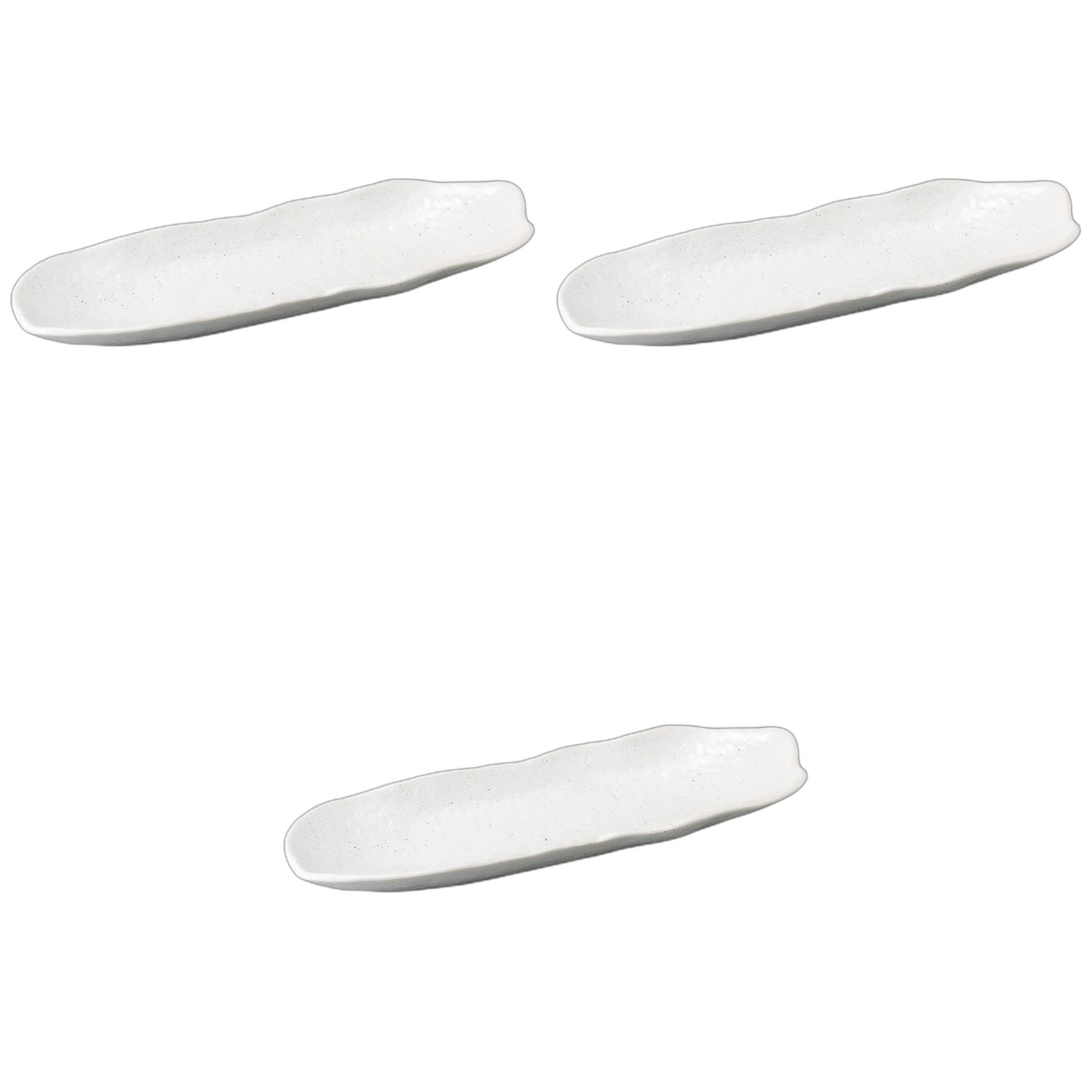 

Setomonohonpo Set of 3 Long Rectangular Plates with Powdered Stone Surface x 11 x Ceramic Long Plates (Setomonohonpo) [34 2.7 cm]