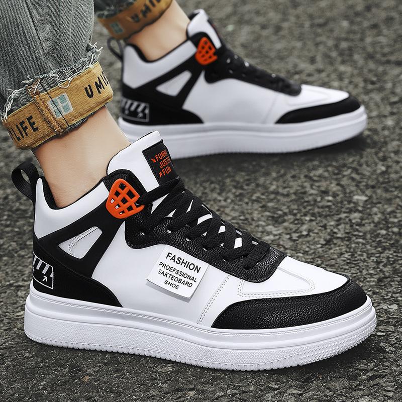 Fashion Youth White Women's High Top Men's Sneaker Trend Platform Shoes Men 2025 Spring Designer Vulcanized Shoes Sneakers