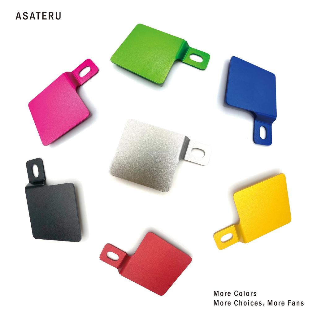 ASATERU A1P15SN Self-Response Sticker Plate with Steps, For Motorcycles, General Purpose, Resistant Aluminum