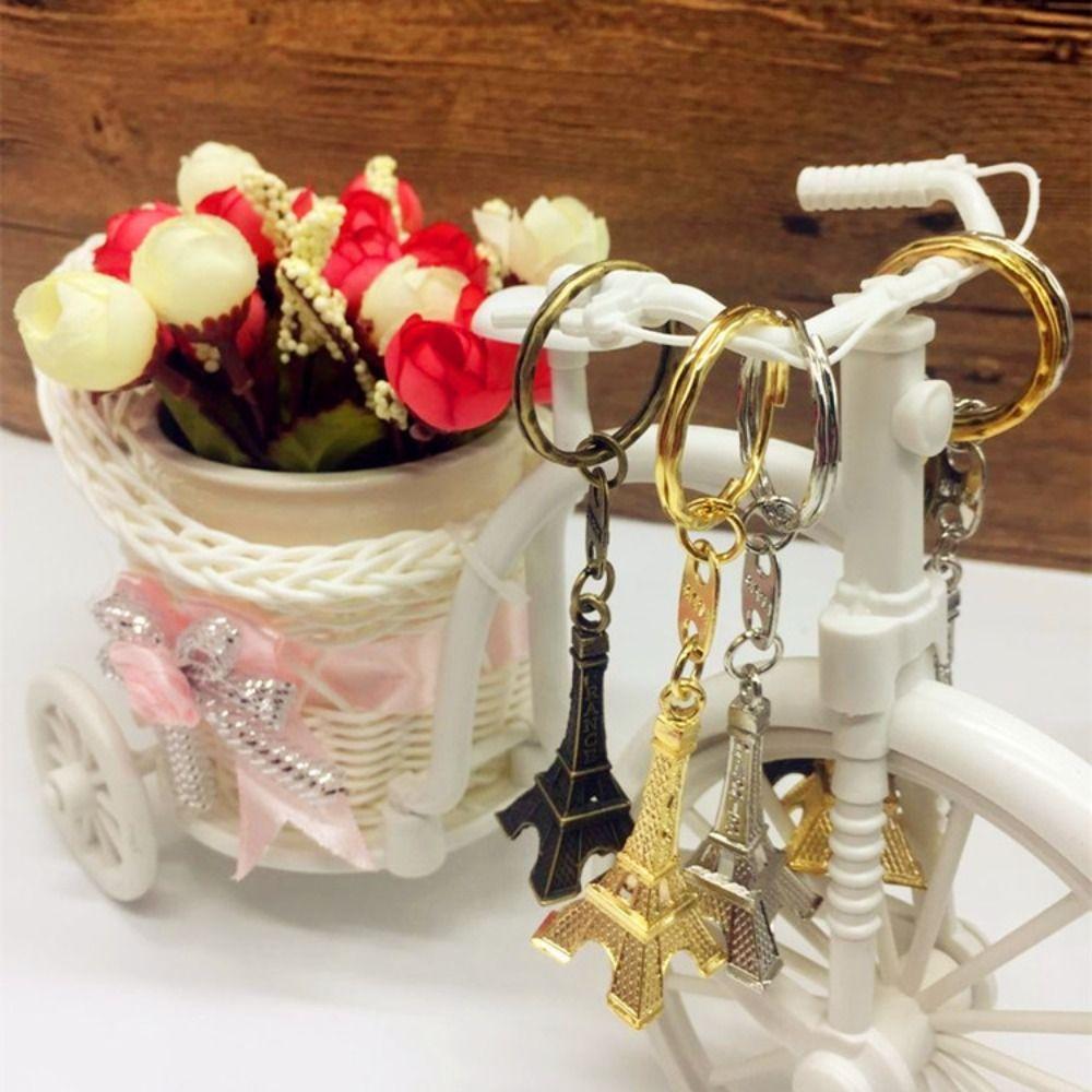 Vintage Eiffel Tower Bag Pendant Fashion Paris Keyring Creative France Tower Keychain Bag Hanging