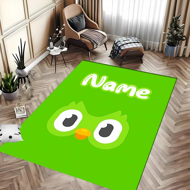 Custom personalization Duolingo Area Rug - Perfect For Kitchen, Bathroom,Laundry Room Decor Large Size Available,Gift All Seasons