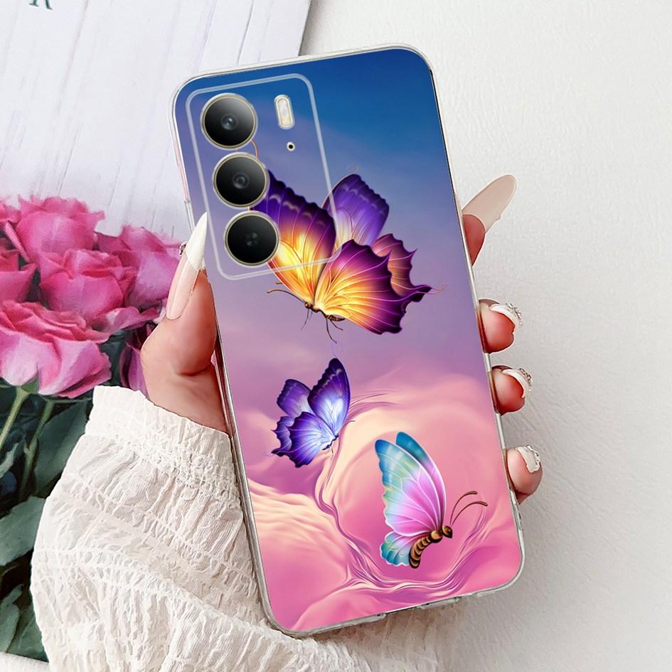 Für Realme C75 Hülle 2024 Niedlicher Löwe Marmor Panda Weiches Silikon Klares TPU Handy Rückseite Schutzhülle Für Realme C75 4G C 75 Coque