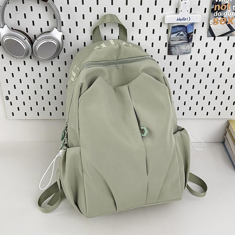 Schultasche Mittelschule Mädchen Oberschule College-Studenten Hoher Wert Briefstickerei Mori Klein Frisch Freizeit Reise Rucksack