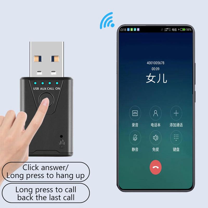 

2 In 1 Bluetooth 5.4 Audio Receiver Transmitter Stereo Usb Wireless Adapter For Car