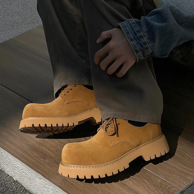 Leather Shoes For Man Genuine Leather Big Size Shoes High Quality Designer Formal Platform Casual Shoes Business