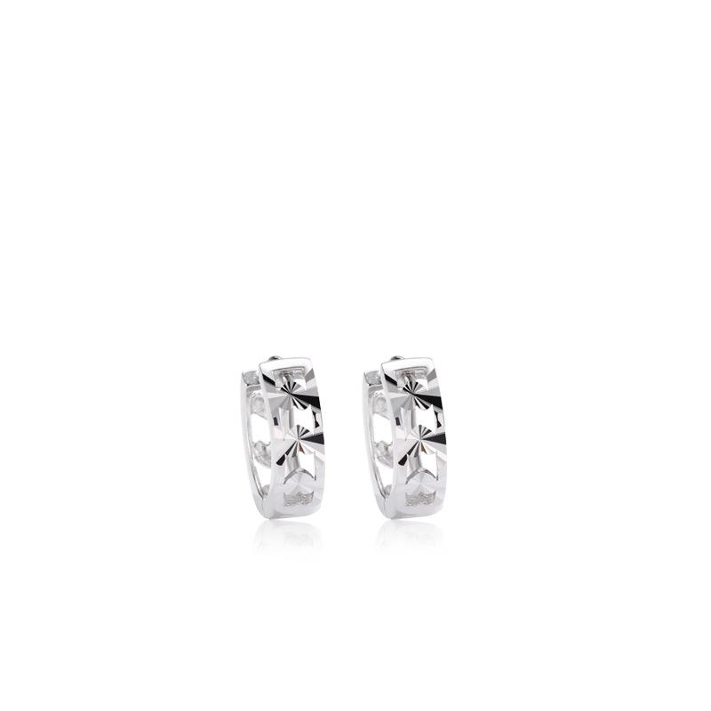 Love Car Flower Ear Buckle Women's Korean Version Fashion Versatile Heart-shaped Hollow Earrings Simple Personalized Earrings Ins