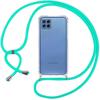 Case - Samsung - M32/A22 4G - Soft - Transparent - Green Necklace Cord