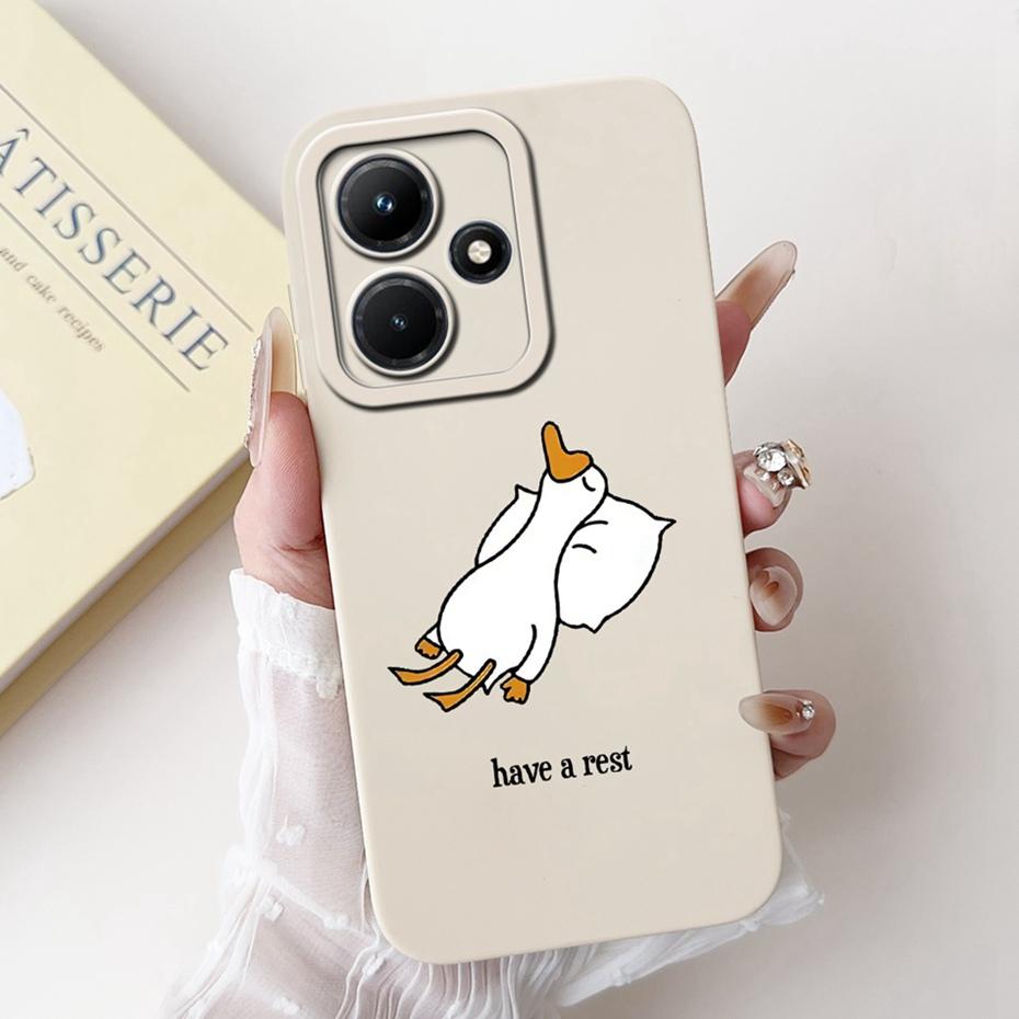 Lens Protective Cover For Infinix Hot 30i 30 Hot30 Play NFC Cute Printed Soft Silicon Phone Case For Infinix Hot30i 30 30Play 4G