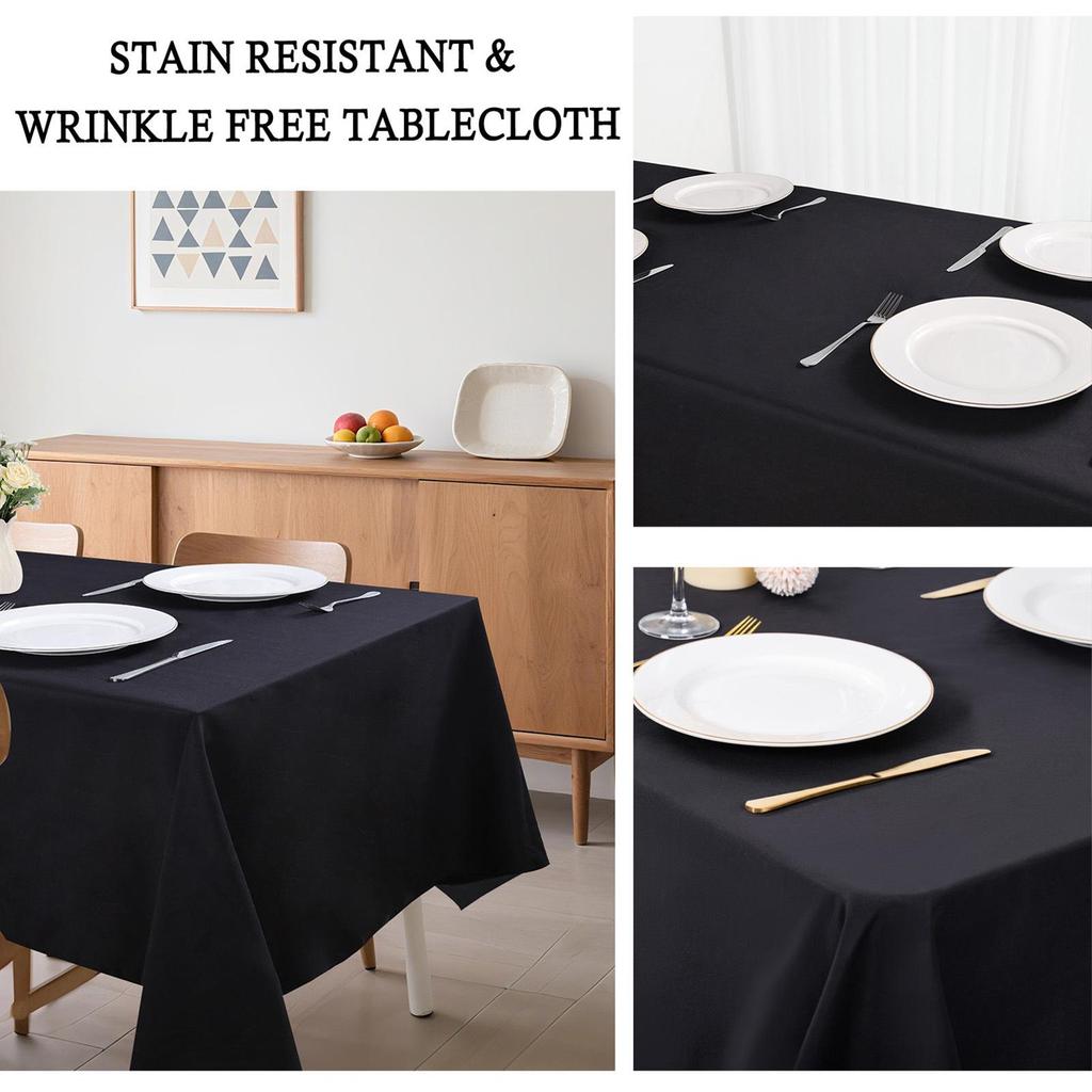 Nordic Solid Color Polyester Tablecloth for Outdoor Weddings, Parties, and Restaurants