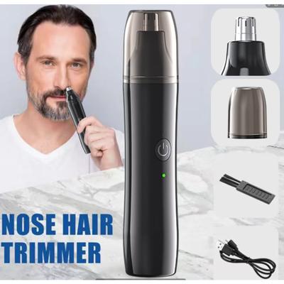 Black Electric Nose Hair Trimmer Rechargeable Ear and Nose Hair Trimmer Professional Painless Nose Hair Trimmer for MenAnd Women