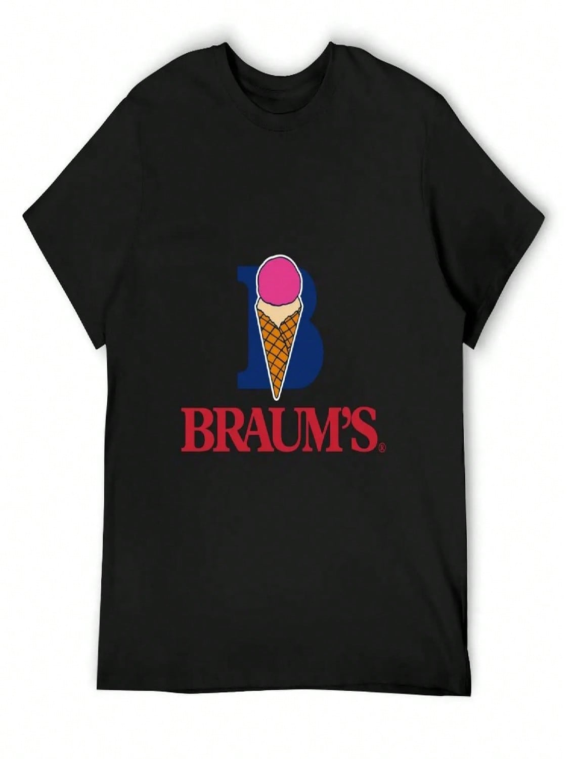 Braum s Logo T-Shirt Tees Cheap Stuff T-Shirts Oversize Anime Shirt Plus Size unisex Clothing S разноцветный