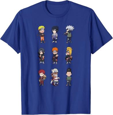 Maglietta Naruto Shippuden Super Deformed 9 Up