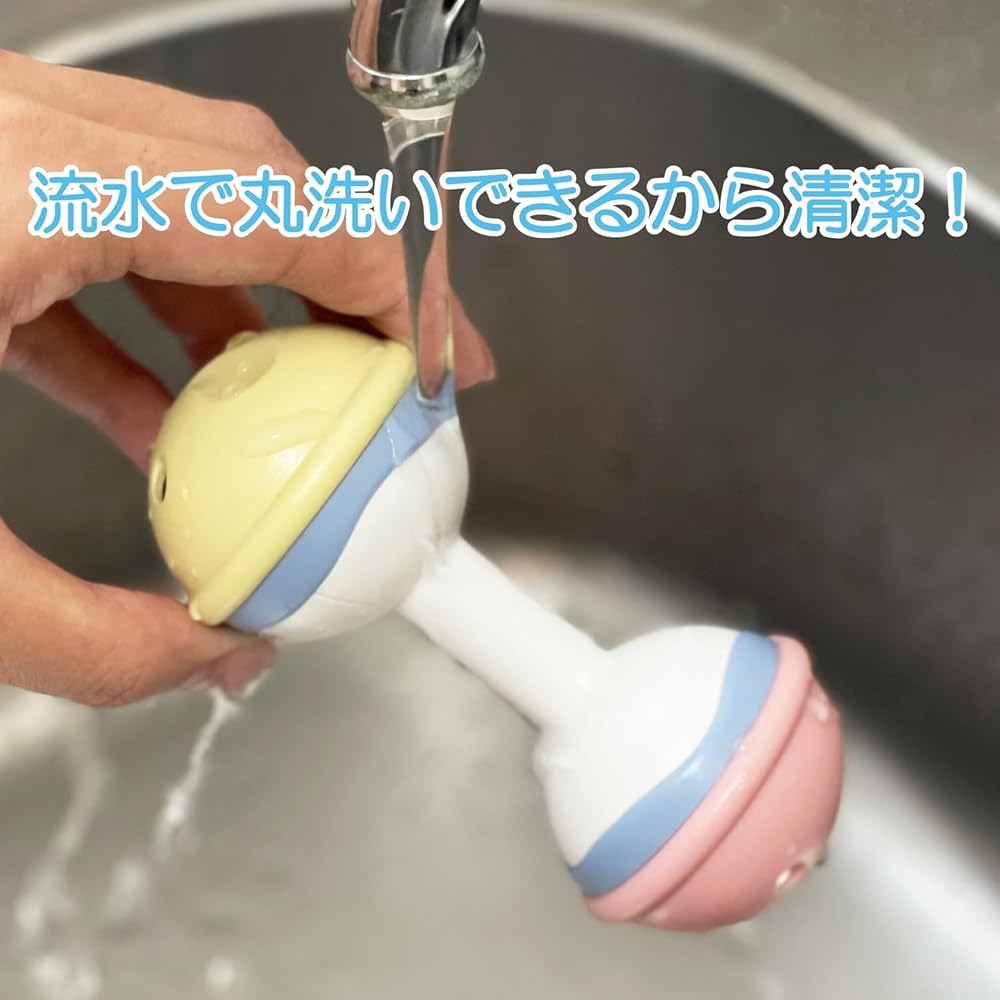 Tiroyal Baby Dumbbell Toy Lightweight Easy Grip Pastel Color Washable Sound Making No Paint No Screws