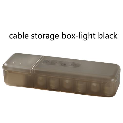 

Data Cable Storage Box Desktop Drawer Mobile Phone Charger Remote Control Charging Winding Organizing Compartments and Fixing чорний