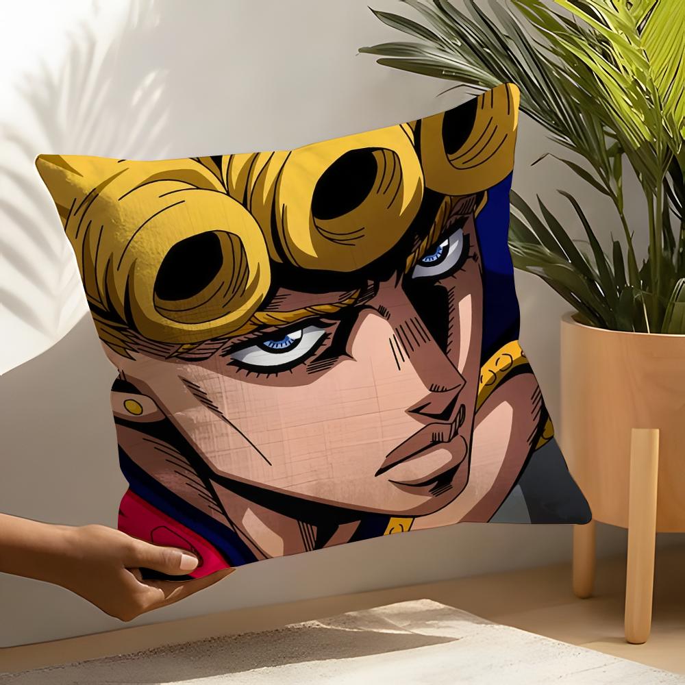 Cool Anime Ggiorno Ggiovanna Pillow Case Home Living Room Decoration Linen Pillow Cases Cushion Cover