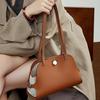 New Handbag High-Quality Texture Single Shoulder Women's Bag Old Money Style Shell Bag Fashion Color-Block Retro Underarm Handbag
