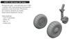 Eduard 1/48 Scale Fi156C Wheels (for Tamiya) Plastic Model Kit Parts EDU6481117 (Airplane)