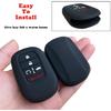 TANDRIVE Key Fob Cover For (5 Buttons) Honda 2026 2025- Civic Accord CR-V HR-V Pilot And 2026 Passport, Silicone, 2-Pack, Black