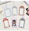 MINKYS Cute Animal 3 inch Kpop Photocard Holder Photo Card Bus Card Holder Bag Pendant Back To School Stationery