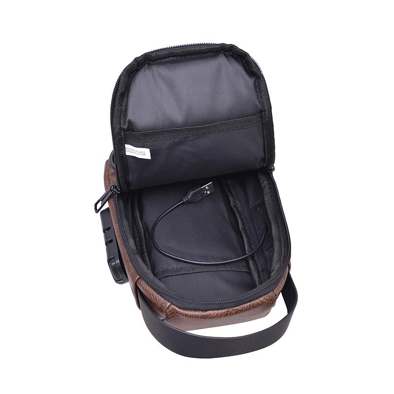 Men's Chest Bag Large Capacity Crossbody Bag Multi-functional Handbag