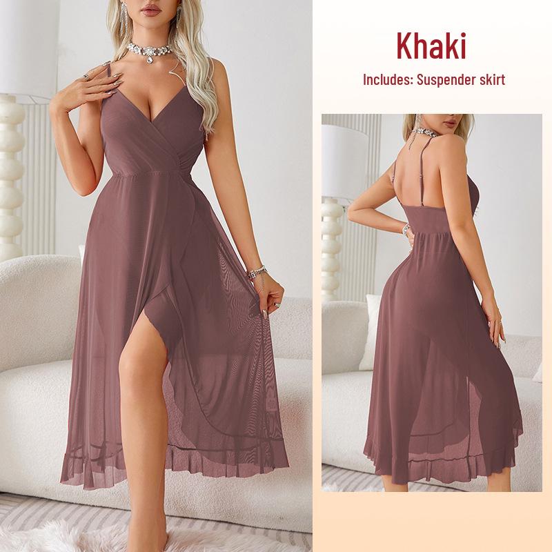 Fiyun Sexy V-neck Backless Dress: European & American Nightclub Style, Sleeveless with Spaghetti Straps