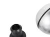 BMW E39 E46 E53 E60 E61 E81 E82 E83 E85 E87 E90 E91 E92 E93 gear shift knob SILVER+CHROME 6 SPEED