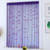 Shiny Door Curtain Room Divider Tassel Window Curtain Rose Flower String Curtain  Home Decor