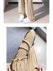 Women's Summer High-Waist Wide-Leg Ice Silk Pants: Lightweight, Sun-Protective, Quick-Dry, Loose, Straight-Leg, and Casual.