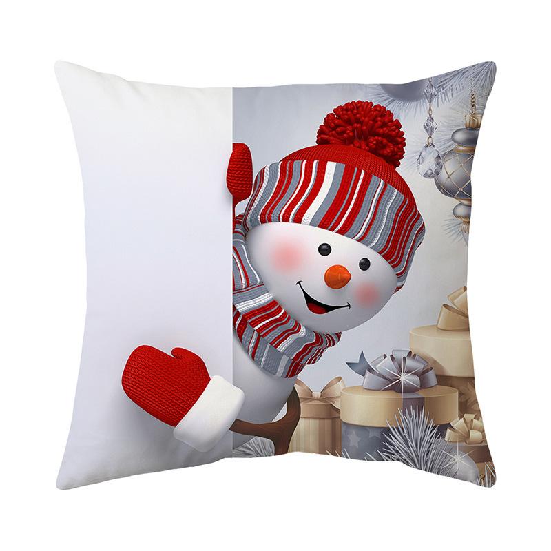 Christmas Atmosphere Home Pillow Cushion Cover Holiday Gift Nap Sofa Car Gift Pillow