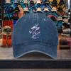 Dragon Cherry Blossom Washed Baseball Cap Unisex Adjustable Cotton Outdoor Casual Hat