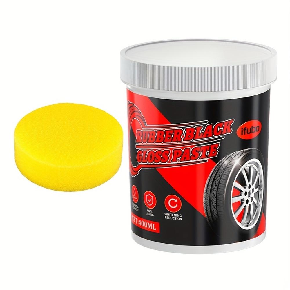 

Universal Car Plastic Restorer, 400ml - Rubber Black Gloss Paste for Car Exterior & Interior Restoration, Fade and Oxidation Rep