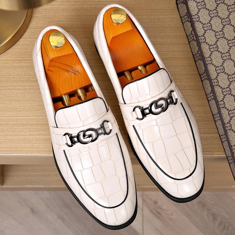 Fashion Big Size Leather Shoes for Men Fashion Casual Spring Autumn Men's Dress Shoe New Designer Luxury Wedding Shoes Loafers Male