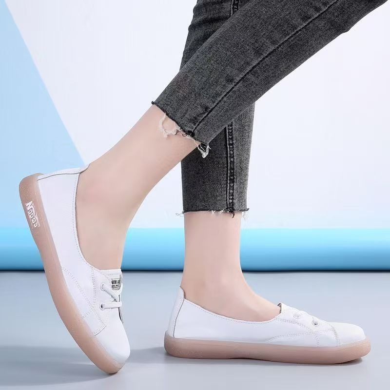 Fashion Spring and Summer Fashion New Mesh Breathable Round Toe Shallow Mouth Casual and Comfortable Flat Walking Shoes Sneakers