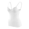Women's Fashion Solid Color Camisole with Built-in Bra