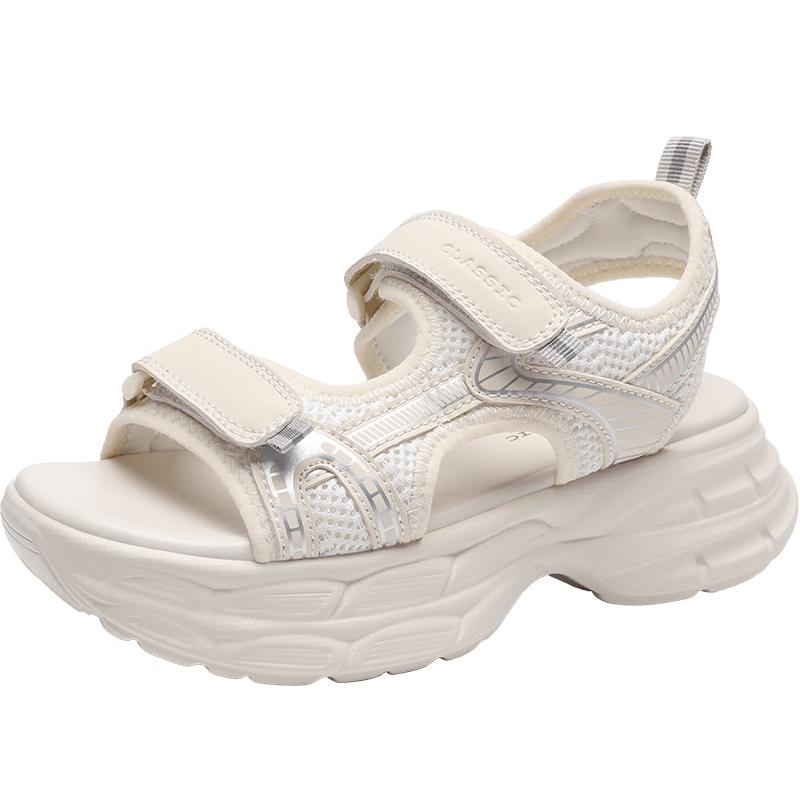 ZHR Women s Platform Velcro Sandals 38