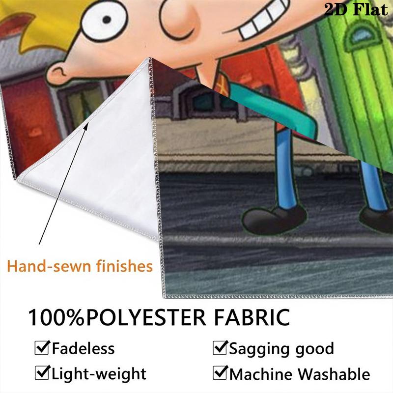 Hey Arnold Wall Tapestry Aesthetic Wall Hanging Printed Fabric Blanket Decorative Tapestries for Bedroom Living Room Home Decor