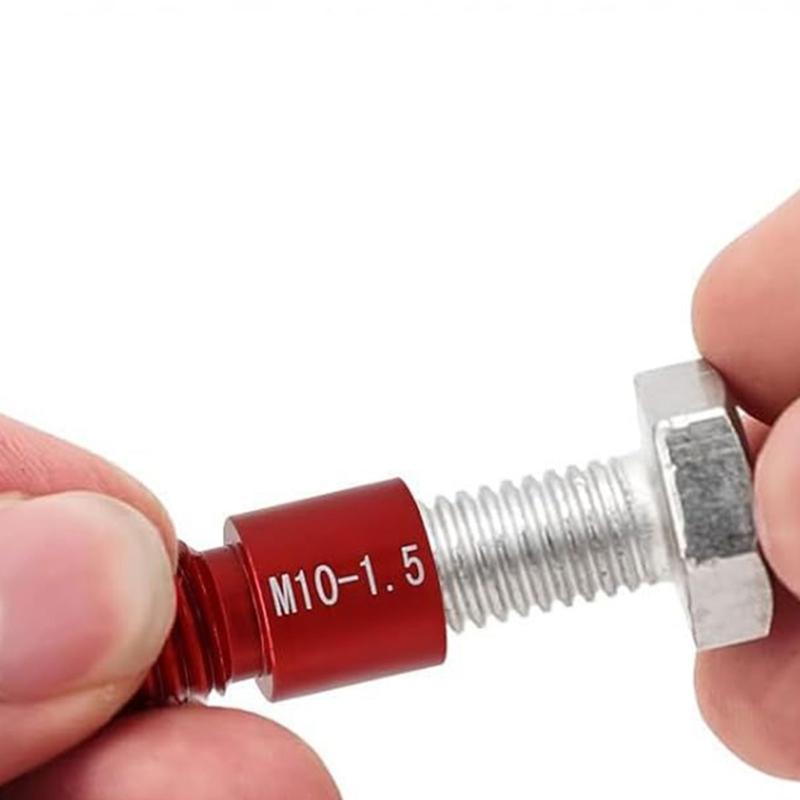 50Piece Metric Standard Thread Checker Gauge Set with Portable Storage Case Color Coded Gauges Aluminum Construction